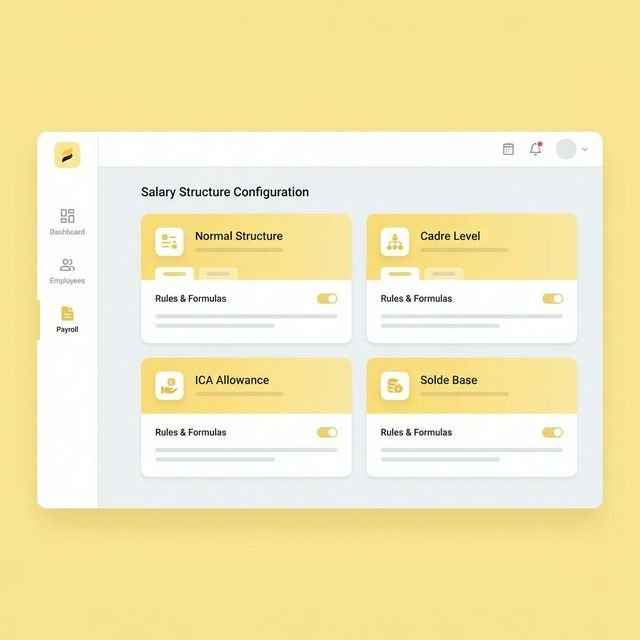 Odoo Paie Algérie - Structures salariales